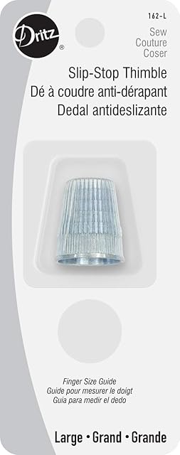 Dritz Thimble, Silver, Size L