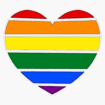 LGBT Rainbow Sticker Vinyl Decal Bumper Sticker 5"