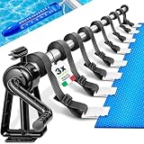 rullo avvolgitore piscina ✅ ARROTOLAMENTO E SROTOLAMENTO SENZA SFORZO IN POCHI SECONDI: Grazie all'impugnatura ergonomica antiscivolo e al preciso meccanismo a manovella, il telo per piscina si avvolge facilmente e uniformemente – niente più trazione faticosa o pieghe. Il raccoglitore per telo solare protegge la copertura, ne prolunga la durata e garantisce una conservazione salvaspazio, compatta e ordinata del telo solare.