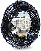 Hydrogarden Garden Sprayer Kit - Watering System, 8 m Misting Line + 9 Brass Misting Nozzles + One Brass Adapter, Suitable for Gardens, Greenhouses