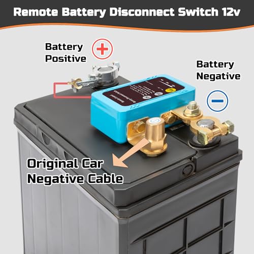 Image of Remote Battery Disconnect Switch 12v, Kill Switch for Car Truck, Anti-Theft