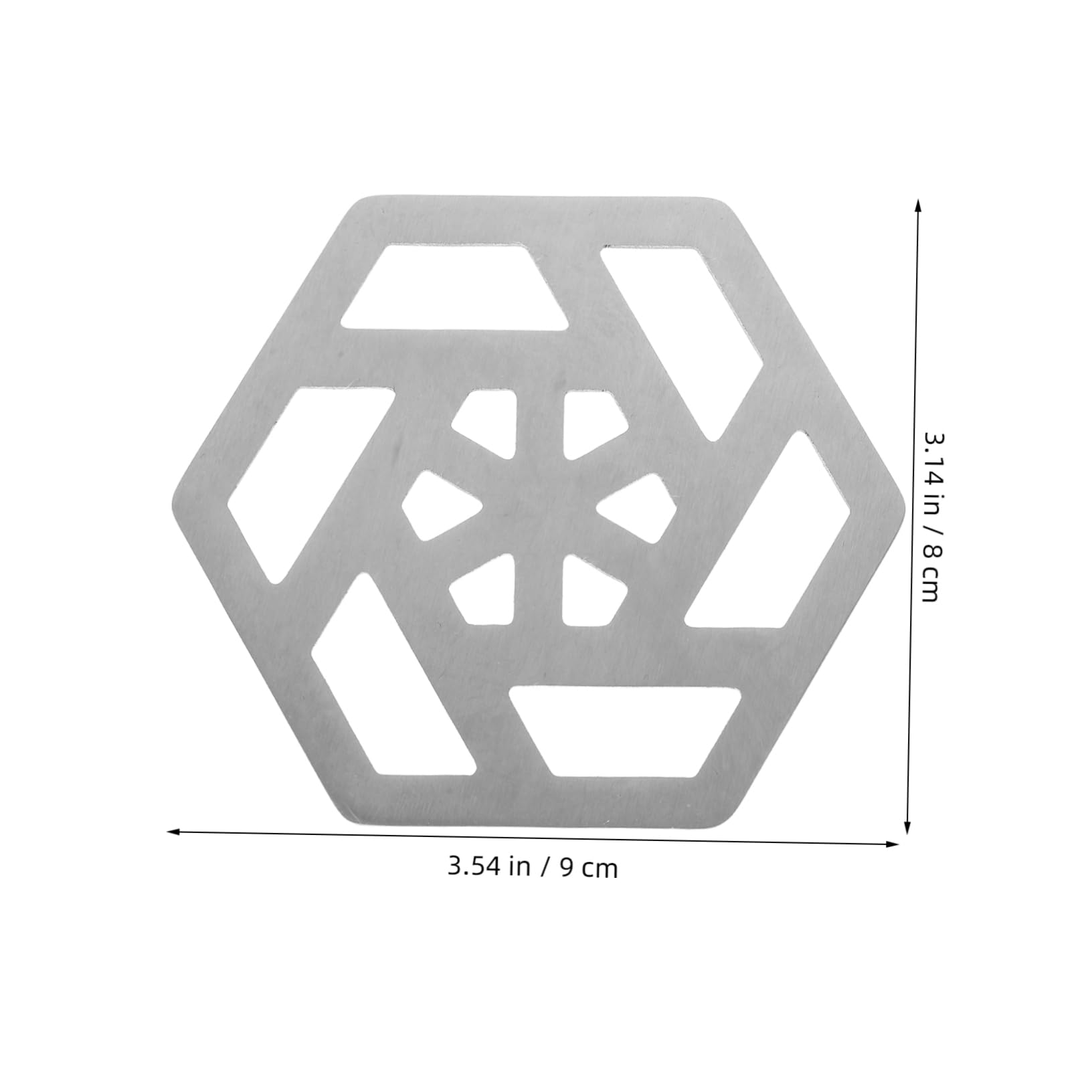 ULDIGI Portable Metal Coasters 4pcs Modern Coasters for Drinks Nonslip Surface