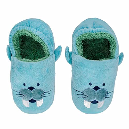 Pantufa Infantil Menino Play Leão Marinho Pimpolho-32-33 Azul