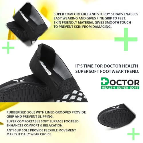 Image of Doctor Health Super Stylish Comfortable Classy Knitted Design Ballerina | Premium Look Flat Jutis | Non Slip Lightweight Shoes Bellies for Women | Dailywear Flat Bellies | Trendy Women Jutis Bellies