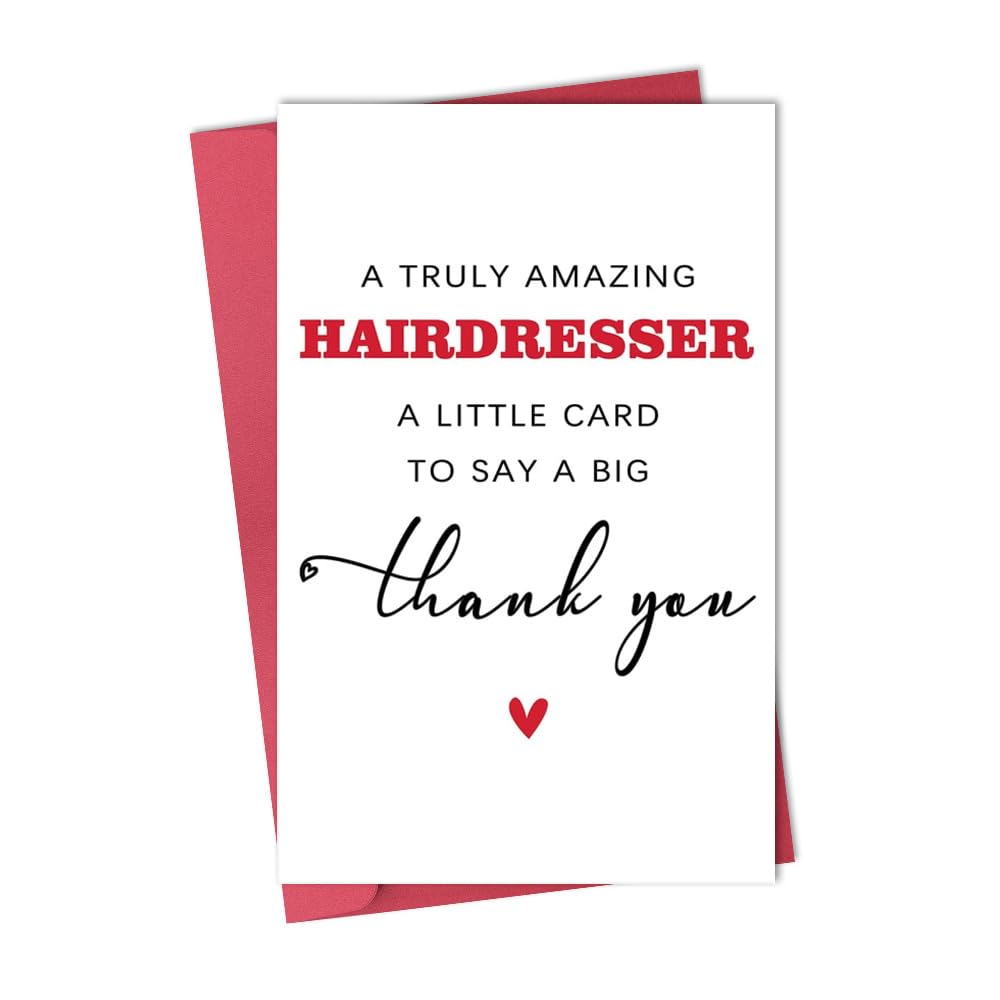 Sdopbinbin Hairdresser Hairstylist Thank You Cards for Hair Stylist Dresser