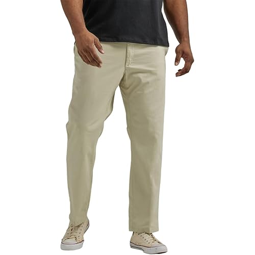 Lee Men's Big & Tall Extreme Motion Flat Front Regular Straight Pant