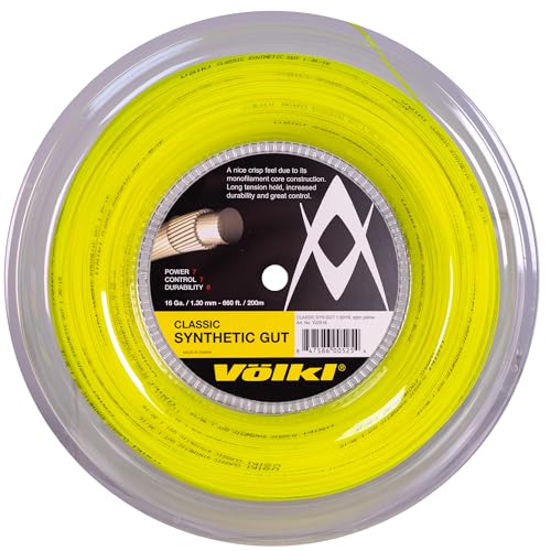Volkl Classic Synthetic Gut | Tennis Racquet String | All Around | Nylon-Based Center Core