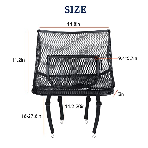 Cavalcade Car Net Pocket, Back Seat Mesh Organizer, Automotive Console Handbag Holder, Netting Pouch Storage Bag For Car, Barrier Of Backseat Pet Kids, Black #TOP7