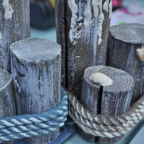 Sanmenmo Wooden Pelicans Figurine,Nautical Coastal Bird Statue Ornaments Beach Handcraft Home Decor Decorations Rustic Vintage Creative Indoor Art -Brown #TOP4