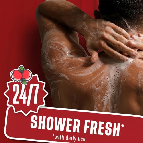 Image of Old Spice Body Wash for Men, Holidudes Holiday Edition, 24 /7 Holiday Freshness, Lasting Scent and Rich Lather, Stocking Stuffer, BruteCake with Iced Cranberry Scent, 16 oz