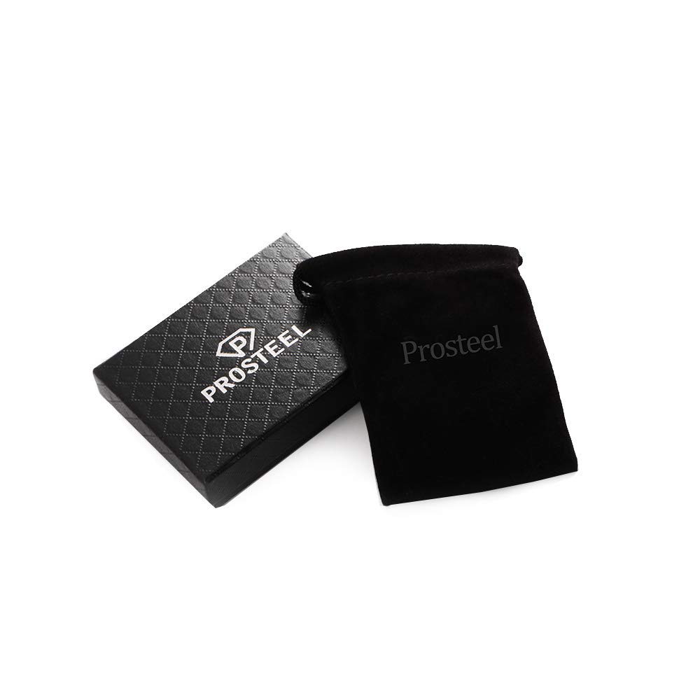 PROSTEEL Personalizzabile Anello Aperto Donna Uomo Semplice Unisex, Acciaio INOX/Placcato Oro, Largo 5 10 17 mm, Misura Regolabile 12-27, Stile Hip Hop Punk, Argento Nero Oro (con Confezione)