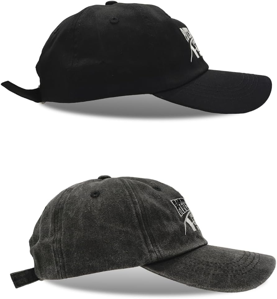 Embroidered City Vintage Classic 2-Pack Washed Denim and Color Snapback Caps for Men Women, Adjustable Fans Baseball Cap - Image 3