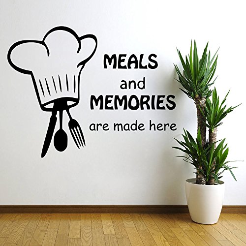 DECOR Kafe Decal Style Meals and Memories Wall Sticker Wall Poster (PVC Vinyl, 68 X 50 cm) (B00WPRDV4I) Amazon Price History, Amazon Price Tracker
