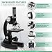 AmScope M30 Series 52-Piece STEM Microscope Kit for Kids - Monocular, Portable Compound Microscope for Kids - Includes Petri Dish, Slides & More - Black