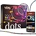 Price comparison product image Twinkly Dots 10m, Flexible RGB LED Strip, in- and Outdoor, Compatible with Alexa and Google Home, IP44, 16 M+ Colors, App Control, Black Wire, 200 LED Lights