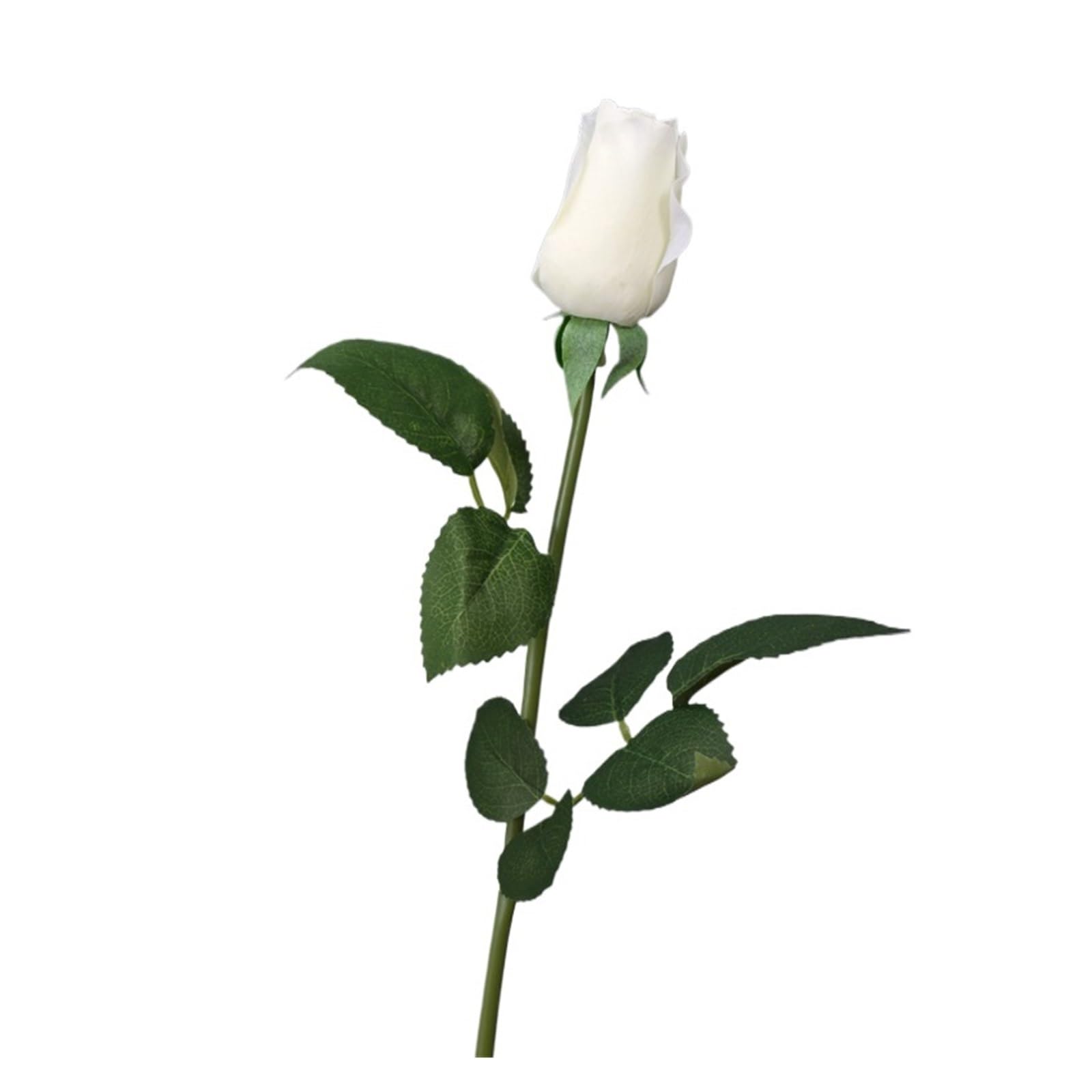 Casetlong 10Pcs Wedding Decor Artificial Flowers Holding Bouquet Home Party Flower Arrangement(White)