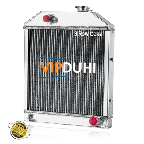 VIPDUHI Radiator Aluminum Compatible with Ford 2000 2600 3000 3400 3500 3600 2100 2120 2300 2310 2610 2810 2910 3610 3900 3910 4000 4100 4110 4140 4400 4600 4610 Tractor, 3 Row C7NN8005H Radiator