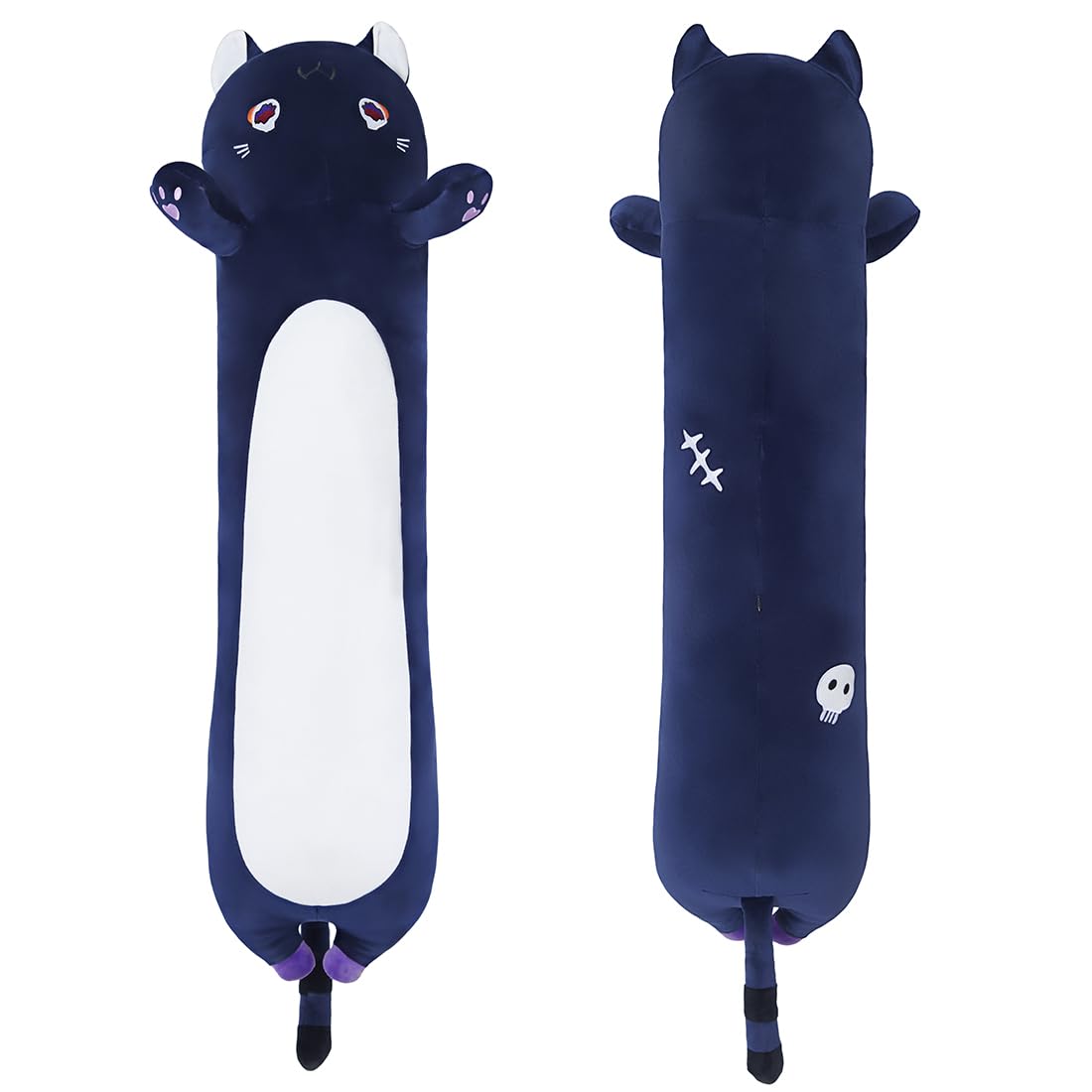 Yeqivo Soft Plush Pillows for Long Cats Plush for Cats Plush for Kittens Plush Kawaii Plush Toy for Cats Girlfriends Children (70CM YS)