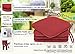 ZOLLNER 4 Cojines para Silla, 38x38 cm, Rojo, en Otros Colores, con...