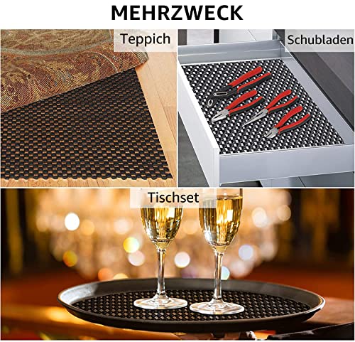 Auckpure Mehrzweck-Antirutschmatte, Teppich Antirutschunterlage 80 x 130 cm, rutschfeste Unterlage, rutschfeste Matte, Anti Rutschmatte für Zuhause, Büro, Auto, Palette, Regal, Schublade, Wasserdicht