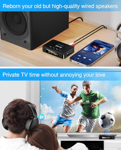 Adaptateur Récepteur Transmetteur Bluetooth pour brancher casque sur TV - 5