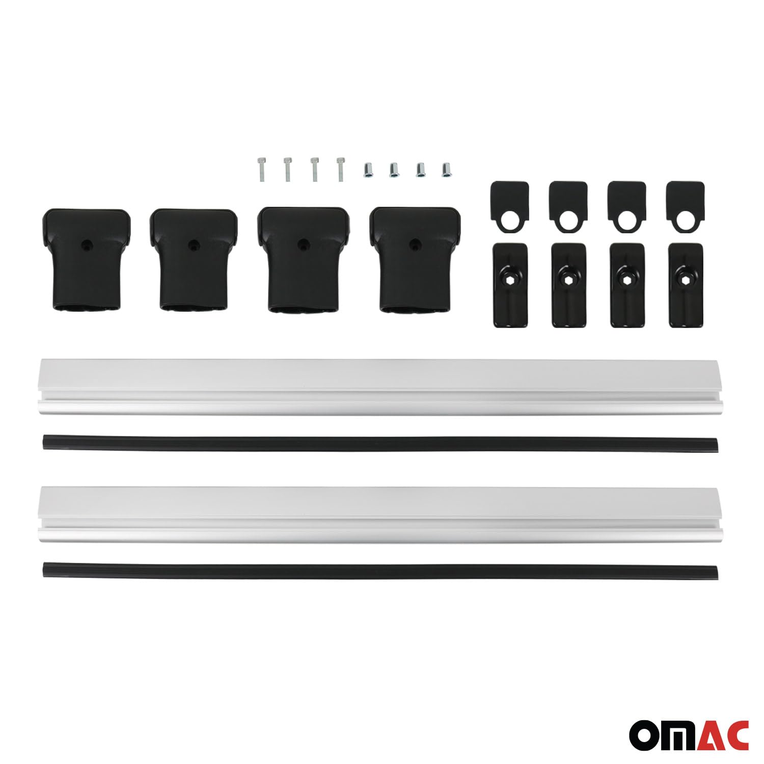 OMAC Barre Portatutto Trasversali in Alluminio per Kia Sportage mk2 JE 2005-2010 – TÜV/DIN 75302