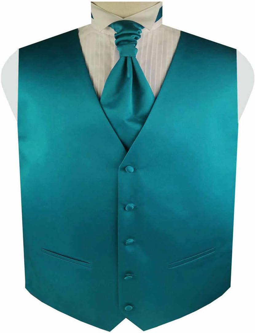 SIRRI Veste Da Abito Da Uomo Slim Fit A Quadri Da Cerimonia Formale, Verde Oliva, Venduta Separatamente Il Petto 50R - Foto 2