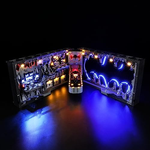 Lightailing Light for Lego- 76252 Batcave - Shadow-Box - Led Lighting Kit Compatible with Lego Building Blocks Model - NOT Included The Model Set - 4