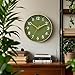 Mosewa Wall Clock 8 Inch, Battery Operated Silent Non-Ticking Modern Analog Clock Decorative for Kitchen, Bedroom, Office(Gold)