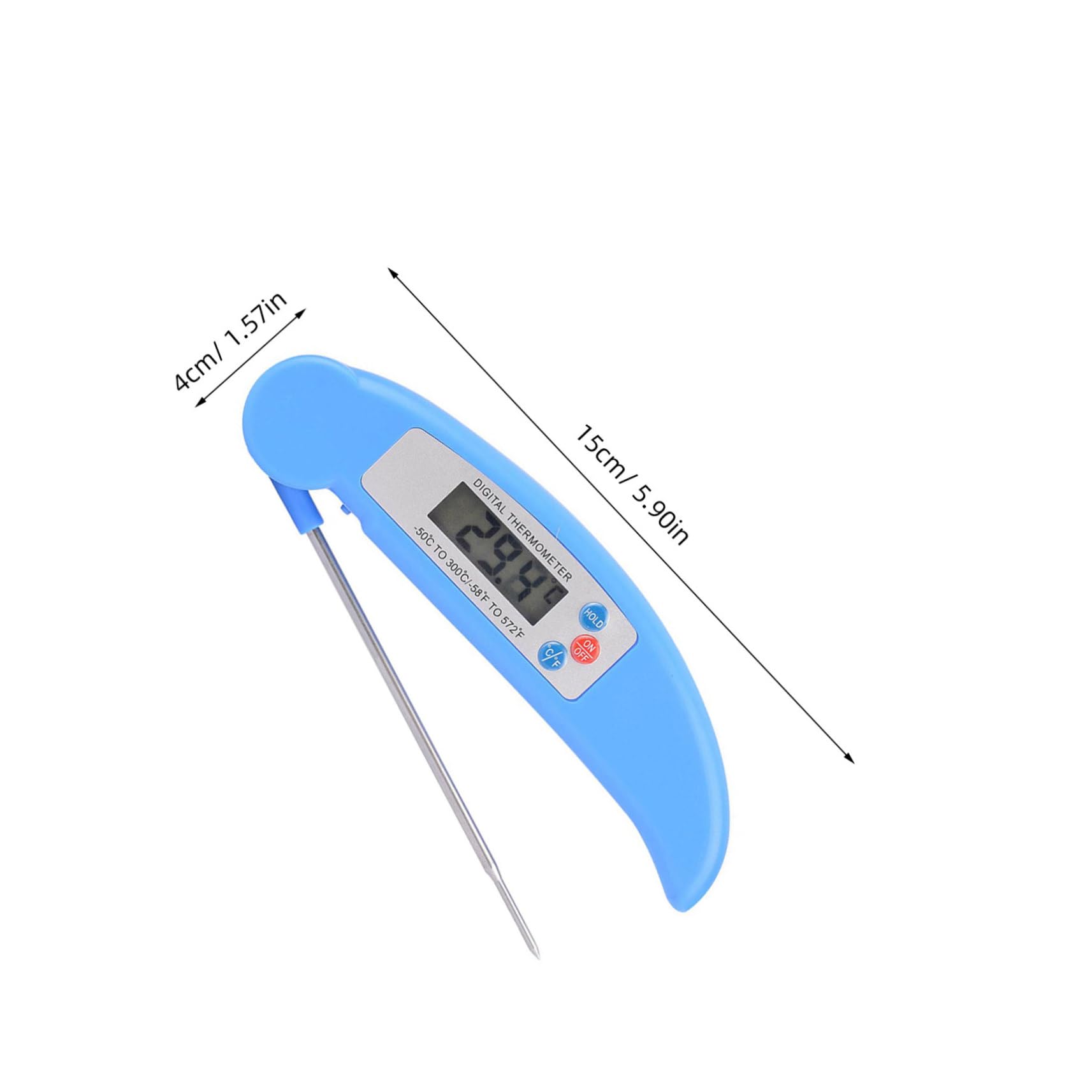 Garneck Thermometer Digital Kitchen Thermometer Fast Response Probe 50? to 300? Range Auto Shut Off No Battery Included