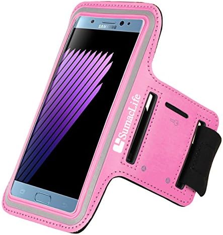 Galaxy S8 Plus Armband, Suamclife Sport Gym Wrokout Running Armband for Samsung Galaxy S8 Plus 6.2 inch, Pink
