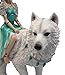 Atlantic Collectibles Elektra Blue Ice Fairy Riding Giant Snow Wolf King Rumba Figurine 8