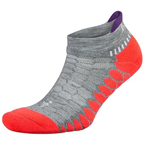 Calcetín de correr Balega Unisex Plata con ajuste de compresión y amortiguación de volumen medio Cover