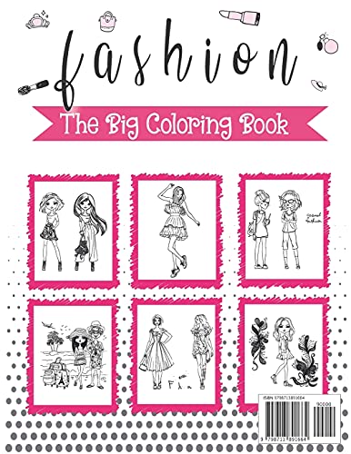 Fashion Coloring Book For Girls Ages 8-12: Fun and Stylish Fashion and Beauty Coloring Pages for Gir