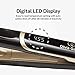 Olivia Garden Ceramic + Ion Professional Travel Flat Iron - Dual Voltage Hair Straightener with Compact 3D Floating Plates - Heats Up to 430°F - Ideal for Short Hair