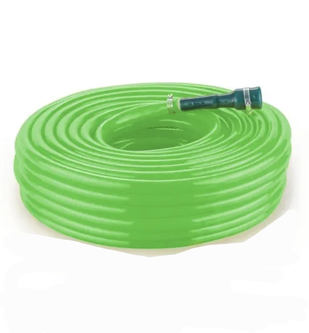 10 Meter Garden Hose Pipe with Spray Nozzle – Flexible, Durable Water Pipe for Gardening, Car Wash, Home Cleaning | Lightweight Anti-Kink Green Hose (10m)-image-42