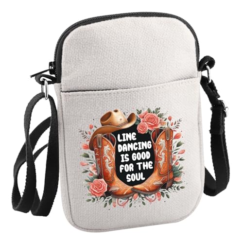 JNIAP Western Cowgirls Gift Line Dancing Is Good For The Soul Crossbody Bag Line Dance Lover Gift