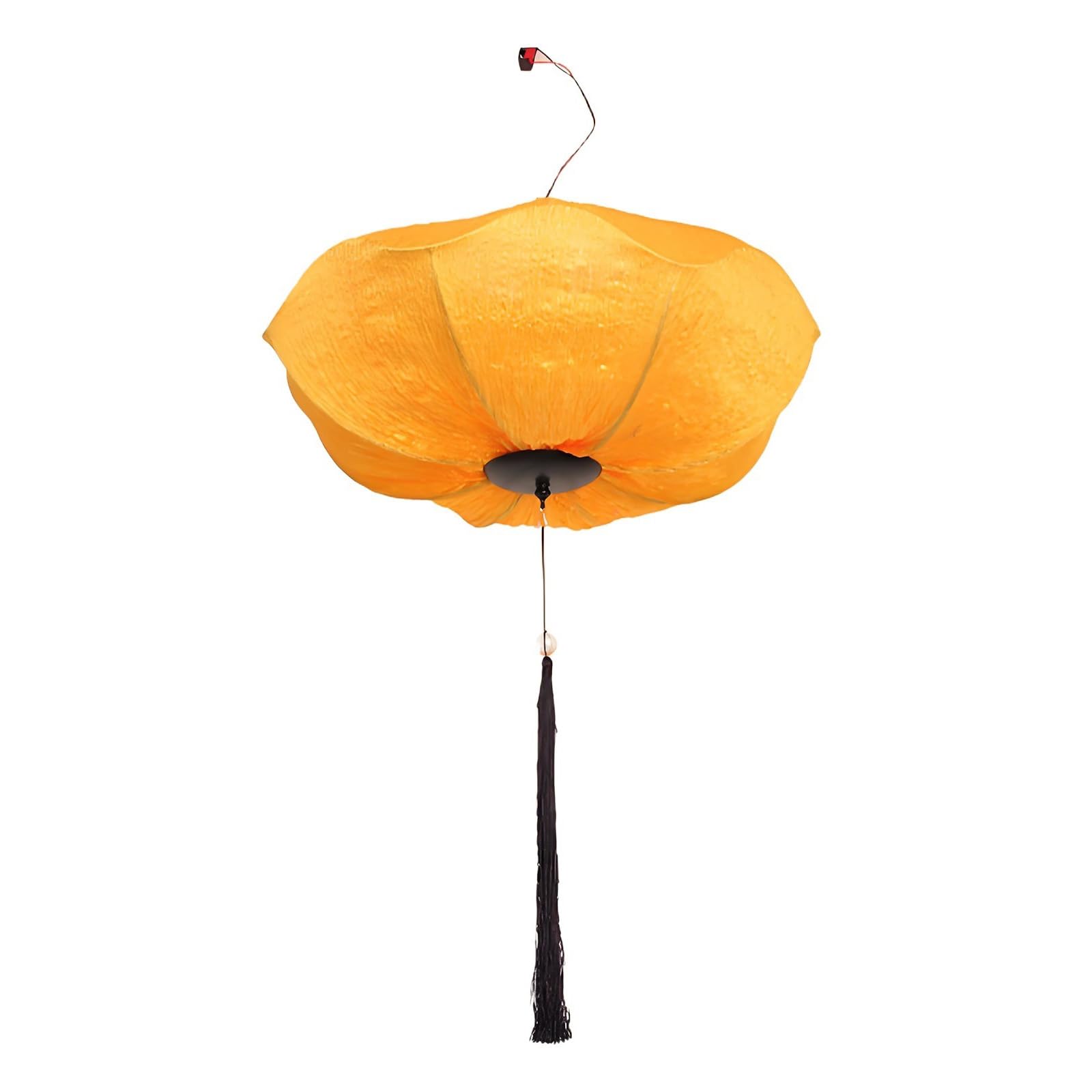 ROHCGHC chinese-style lanterns, Handheld Chinese Lantern, Hanging Decorations, Lotus Flower for New Year(Yellow,50#)