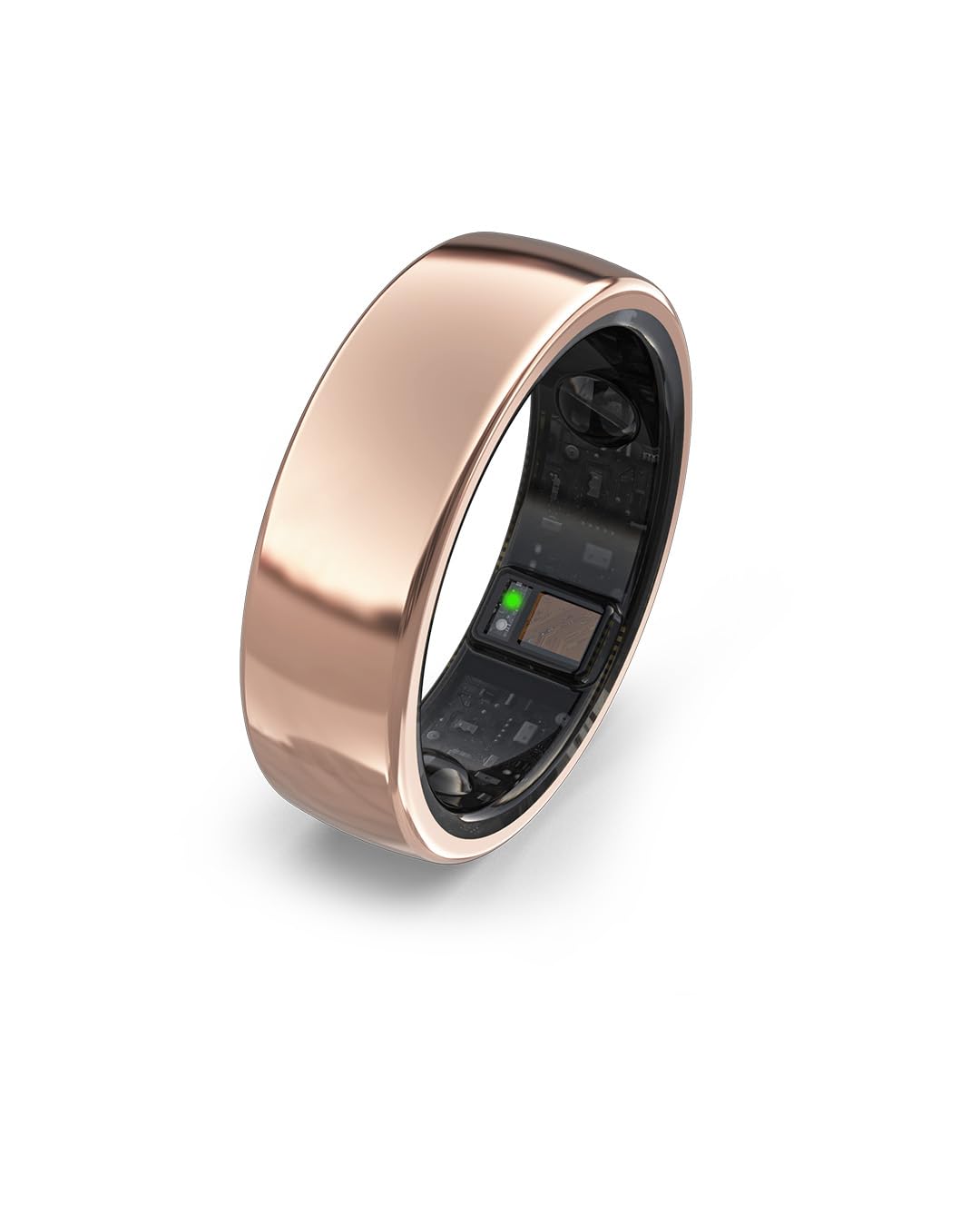 aabo Ring, Health & Fitness Tracker Smart Ring, Advanced Sleep Monitoring, Stress & Activity Tracking, Titanium, IP68 Waterproof (Wireless Charging, Rose Gold, 13)