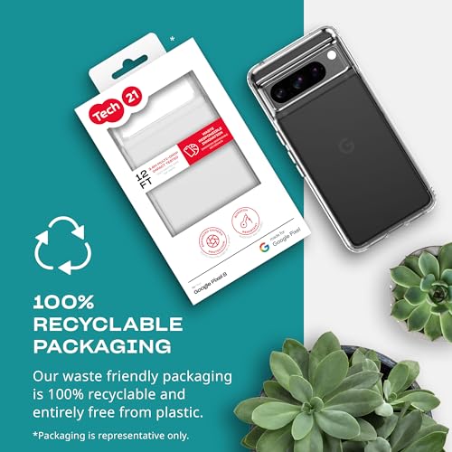 tech21 Evo Clear case for Google Pixel 8 Pro - Impact Protection Case - Slim Fit - Transparent - Image 4