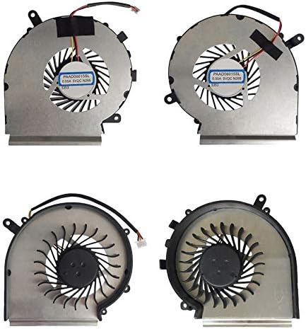 CPU + GPU Cooling Fan Compatible with MSI GE62 GL62 GE72 GL72 GP62 GP72