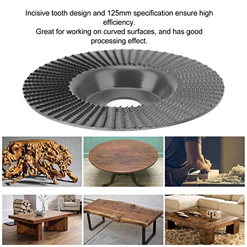 Holzschnitzscheibe 125 mm für Winkelschleifer, Wolframkarbid-Schleifscheibe, Rot – Hochwertige Trennscheibe für präzises Schneiden und Fräsen in Holz und Weichmaterialien