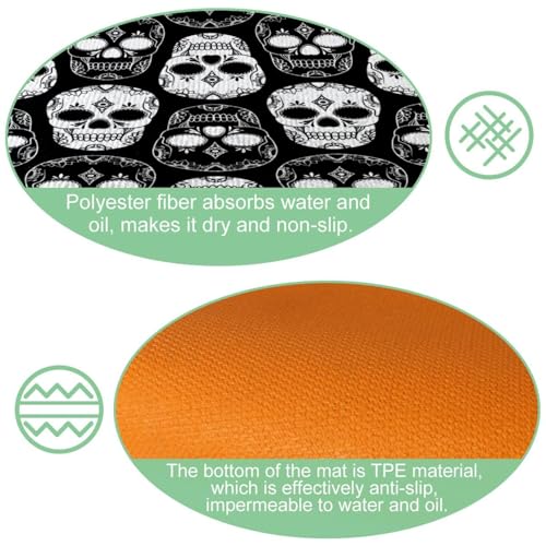 Tapis de cuisine absorbant lavable et antidérapant pour sol de cuisine et buanderie - 6