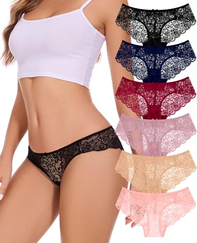 Image of Sunm Boutique Sexy Underwear for Women, Cheeky Lace Women's Panties | Breathable Bikini for Ladies
