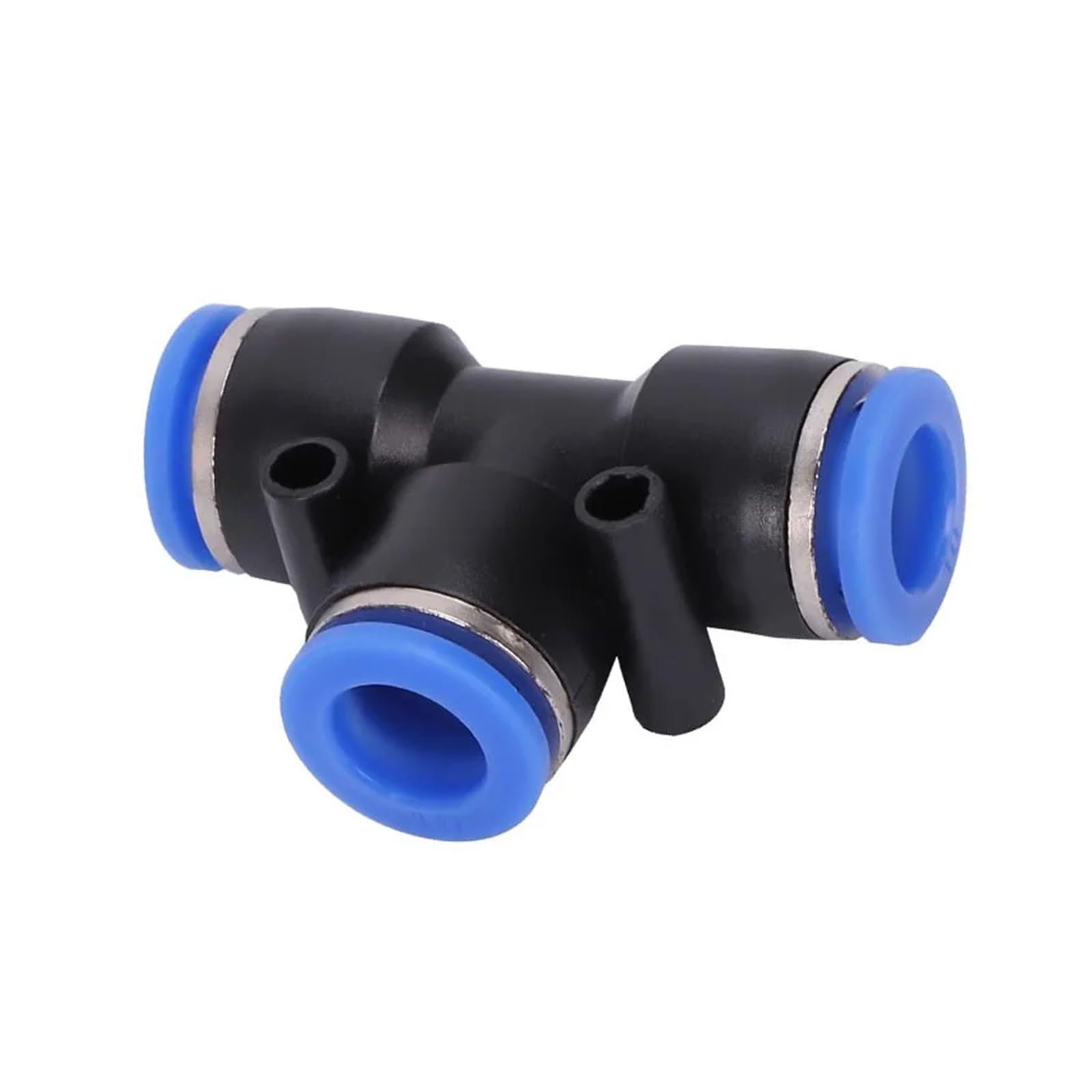 TaoHHU Conectores rápidos for manguera de aire, conectores de plástico PE, PEG, 4 mm, 6 mm, 8 mm, 10 mm y 12 mm, for insertar en el enchufe, 20/50 unidades(PE-10,100 PCS)