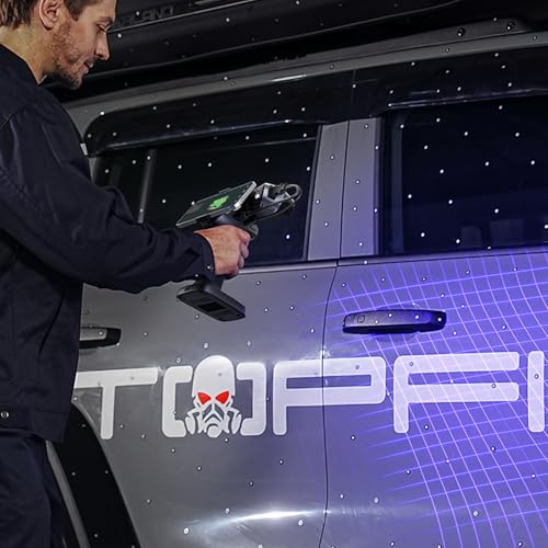 Creality 3 mm 3D-Scanmarker für 3D-Scanner, 5 Blatt/84 Punkte pro Blatt/420 Punkt, 3D-Tracking-Punkt-Referenzpunktmarker für 3D-Scans, diffuse Reflexionsmarker für 3D-Scanner