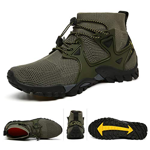 Image of ABAO Hiking Shoes Men Women Outdoor Sports Shoes Non-Slip Breathable Sneakers Low Top Walking Shoes for Outdoor Trailing Trekking Walking Climbing Travel Lightweight