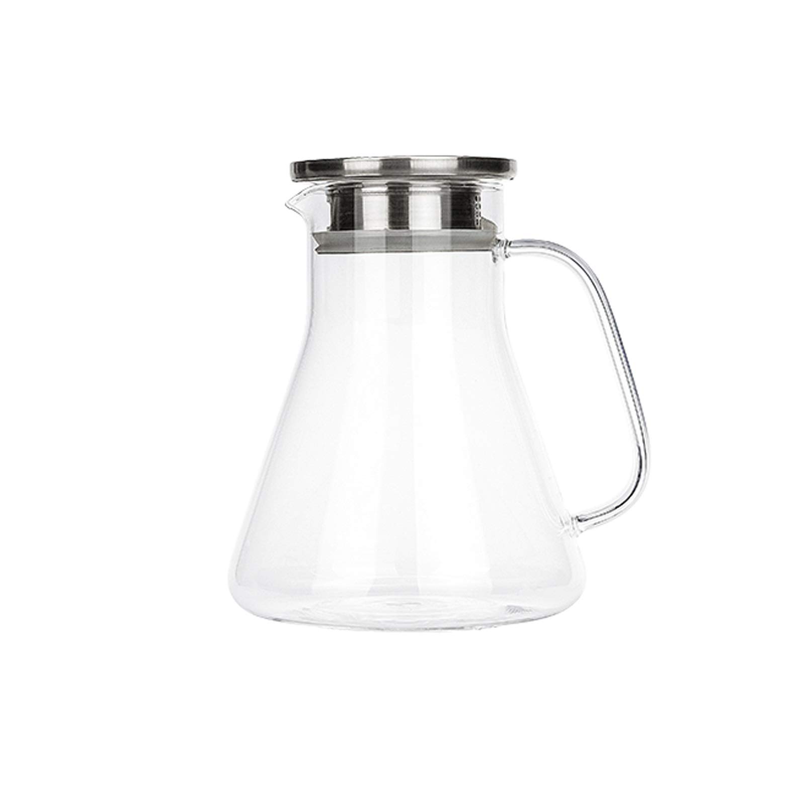 Pichet Verre de ménage Cafare avec poignée Pichet en Verre résistant à la température élevée for Le jus, Le Lait, Les Boissons glacées sans Goutte Pichets