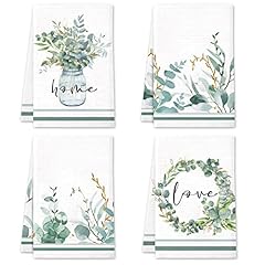 Green Leaves Towels