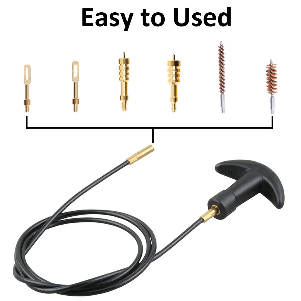 Kit Pulizia Armi Da Fuoco | Spazzole, Bacchette E Accessori Per .22, .357, .38, 9mm, .40, .45 Cal - Foto 11